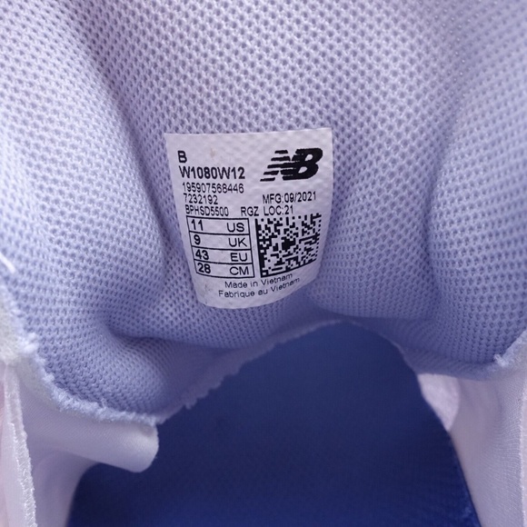 NEW New Balance Fresh Foam X 1080 V12 Running Shoe White - Picture 2 of 8